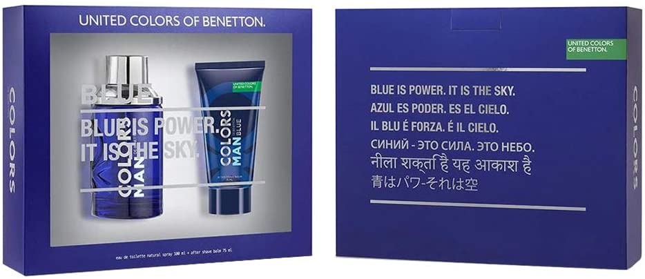 Benetton Color Blue 2-Piece Set 3.3oz Men EDT Spray — 1