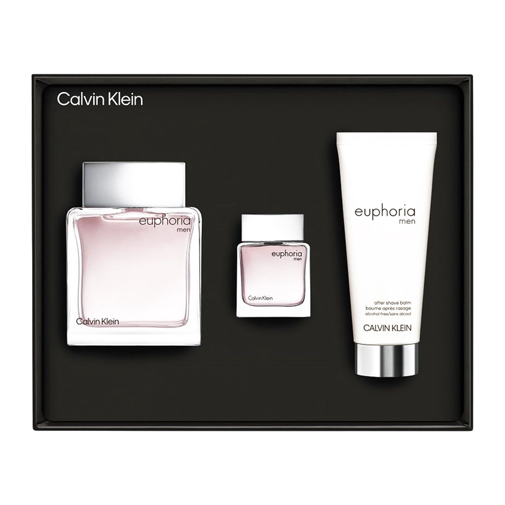Calvin Klein Euphoria 3-Piece Set 3.3oz Men EDT Spray — 2