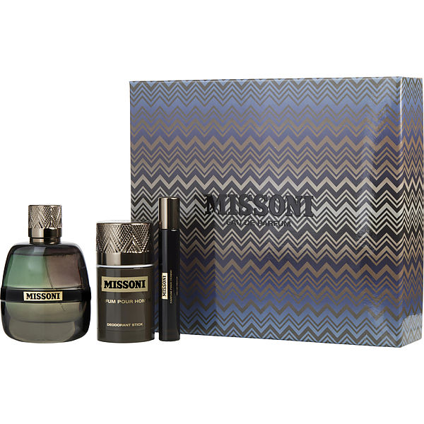 Missoni Homme 3-Piece Set 3.4oz Men EDP Spray — 1
