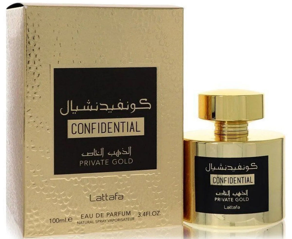Lattafa Confidencial Private Gold 3.4oz Unisex EDP Spray — 1
