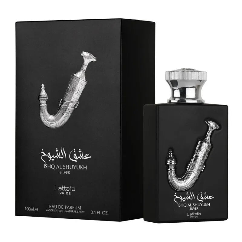 Lattafa Ishq Al Shuyukh Silver 3.4oz Men EDP Spray — 1