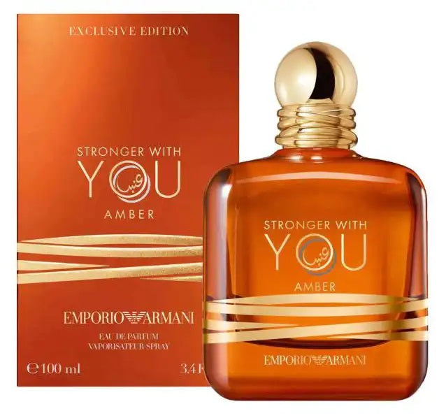 Giorgio Armani Stronger With You Amber 3.3oz Men EDP Spray — 1