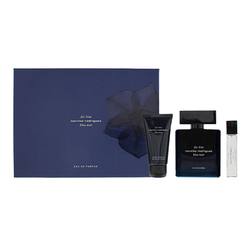 Narciso Rodriguez Bleu Noir 3-Piece Set 3.3oz Men EDP Spray — 1