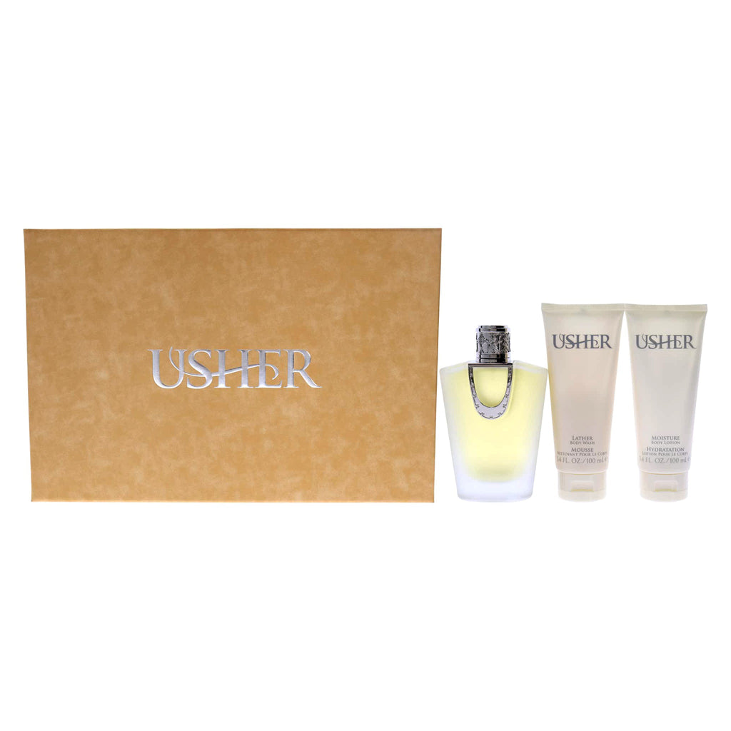 Usher 3-Piece Set 3.4oz Women EDP Spray — 1