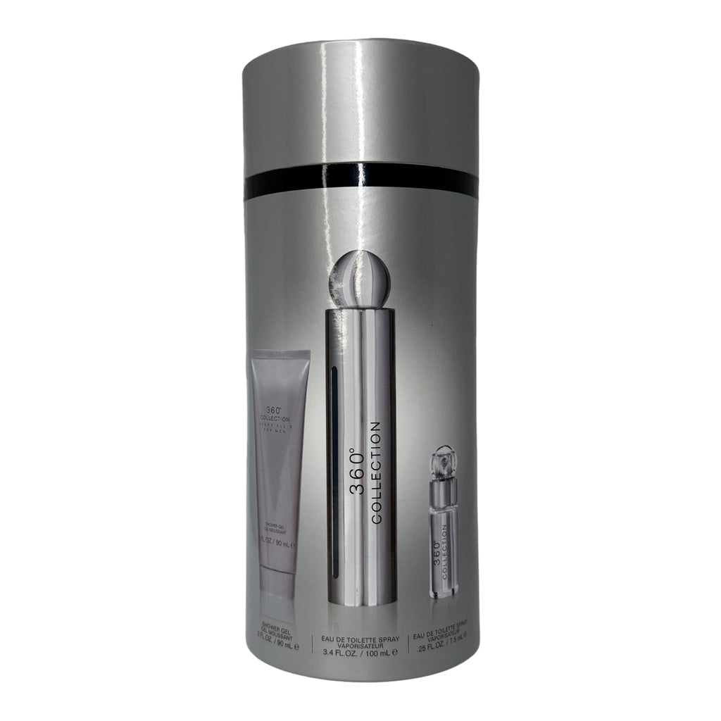 Perry Ellis 360 Collection 3-Piece Set 3.4oz Men EDT Spray — 1