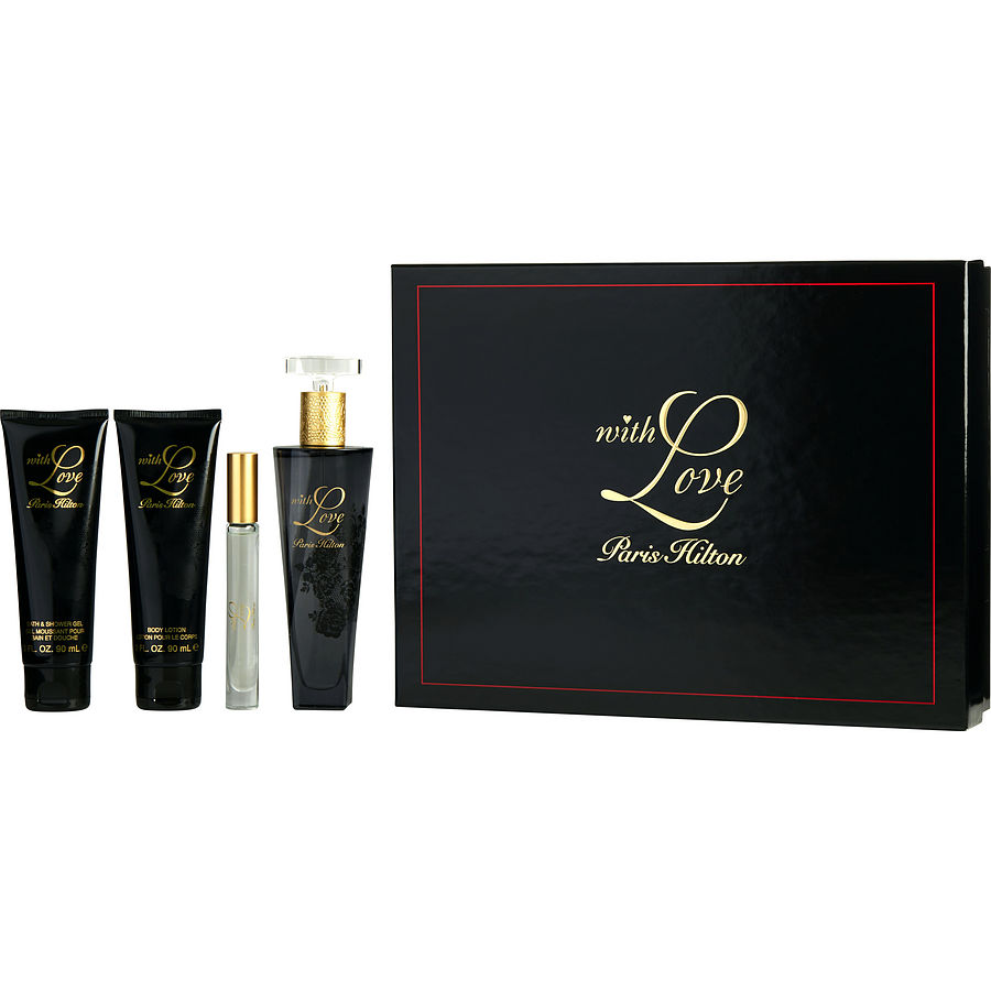 Paris Hilton With Love 4-Piece Set 3.4oz Women EDP — 1