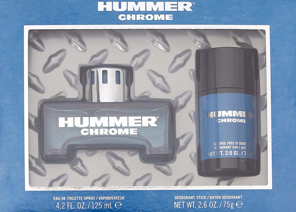 Hummer Chrome 2-Piece Set 4.2oz Men EDT Spray — 1