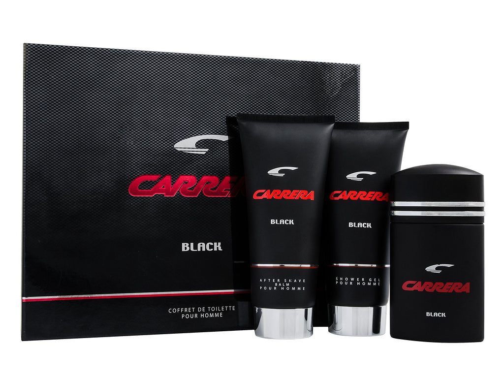 Carrera Black 3-Piece Set 3.4oz Men EDT Spray — 1