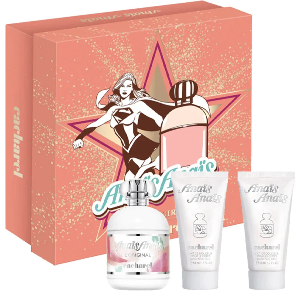 Cacharel Anais Anais 3-Piece Set 3.4oz Women EDT Spray — 2