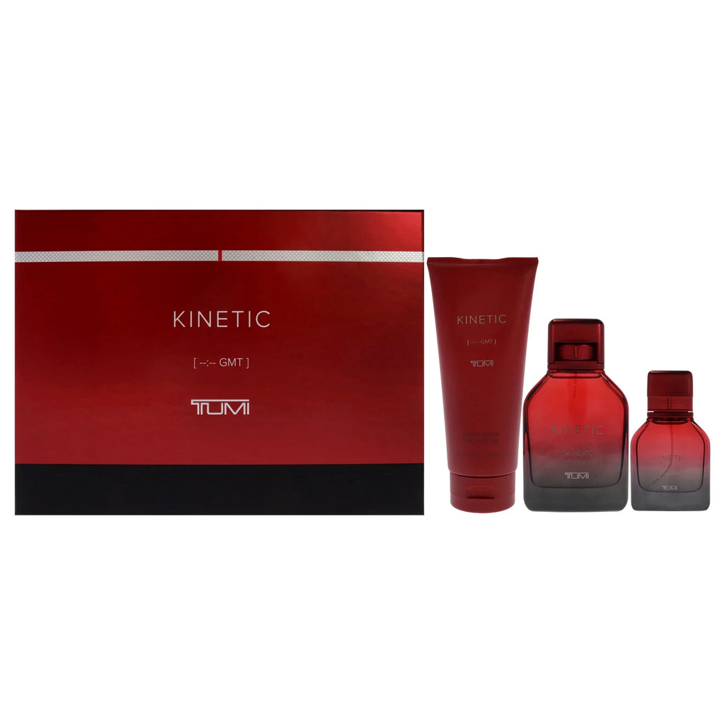 Tumi Kinetic 3-Piece Set 3.4oz Men EDP Spray — 1
