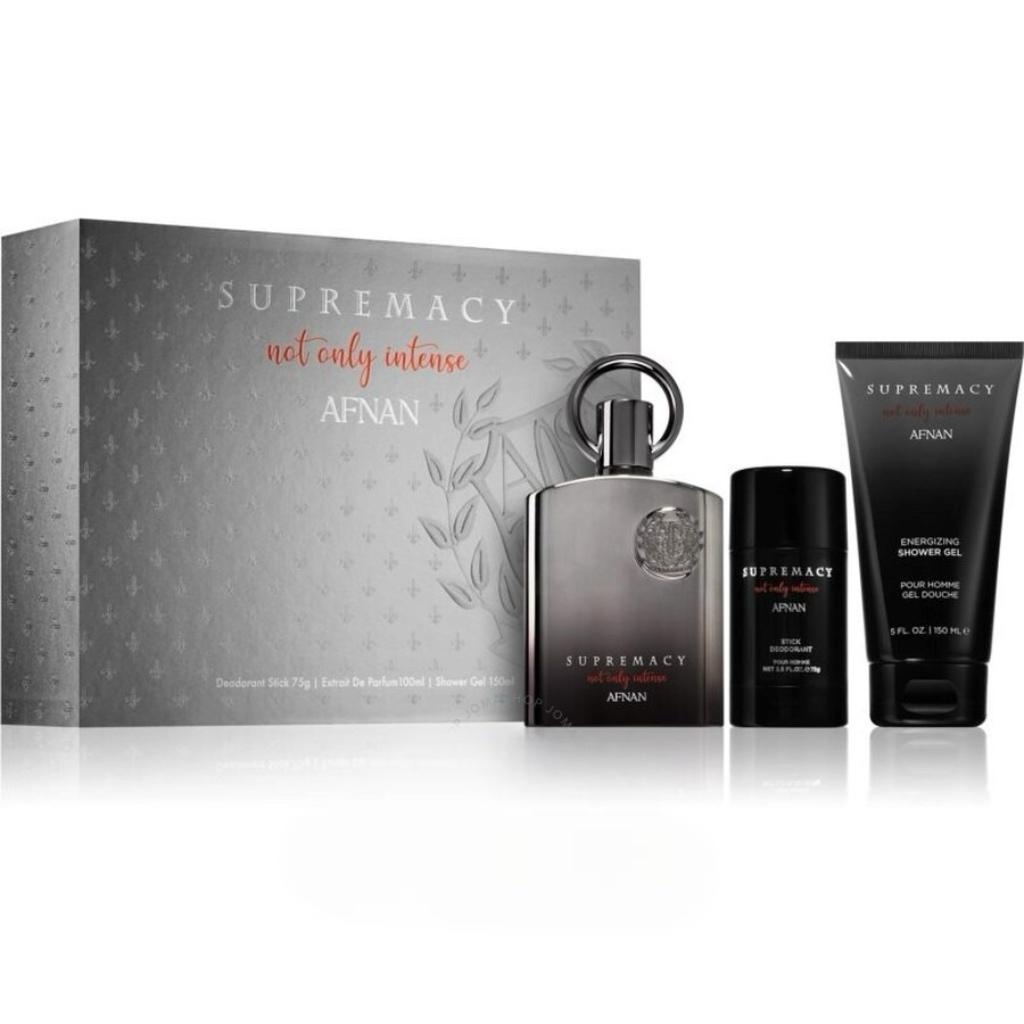 Afnan Supremacy Not Only Intense 3-Piece Set 3.4oz EDP Spray — 1