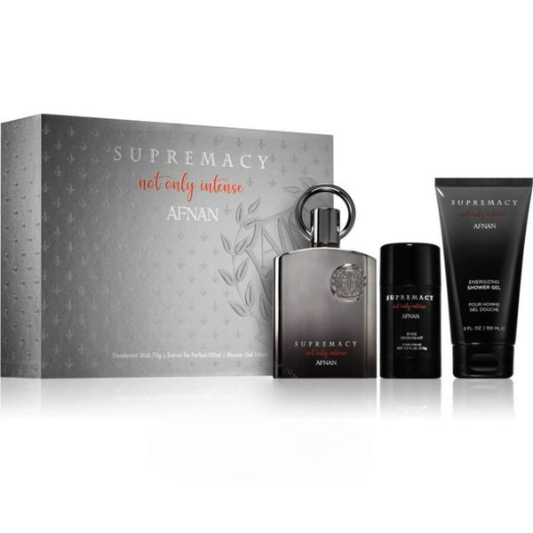 Afnan Supremacy Not Only Intense 3-Piece Set 3.4oz EDP Spray — 1