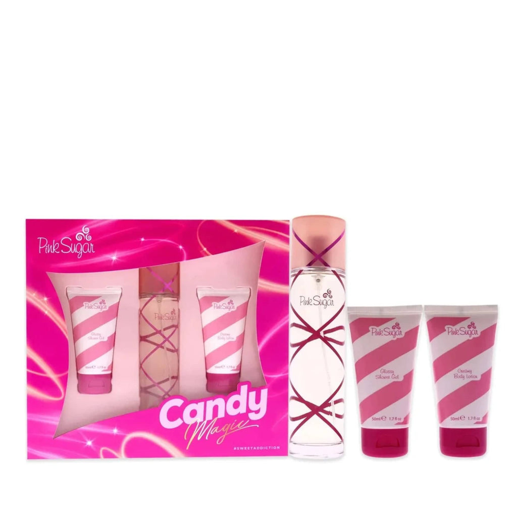 Aquolina Pink Sugar Women's Perfume/Cologne For Women Eau de Toilette 3.4 oz / Gift Set 3.4 oz Edt — 3