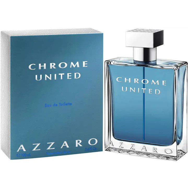 Azzaro Chrome United Men's Perfume/Cologne For Men Eau de Toilette 3.4 oz / 6.8 oz Edt — 2