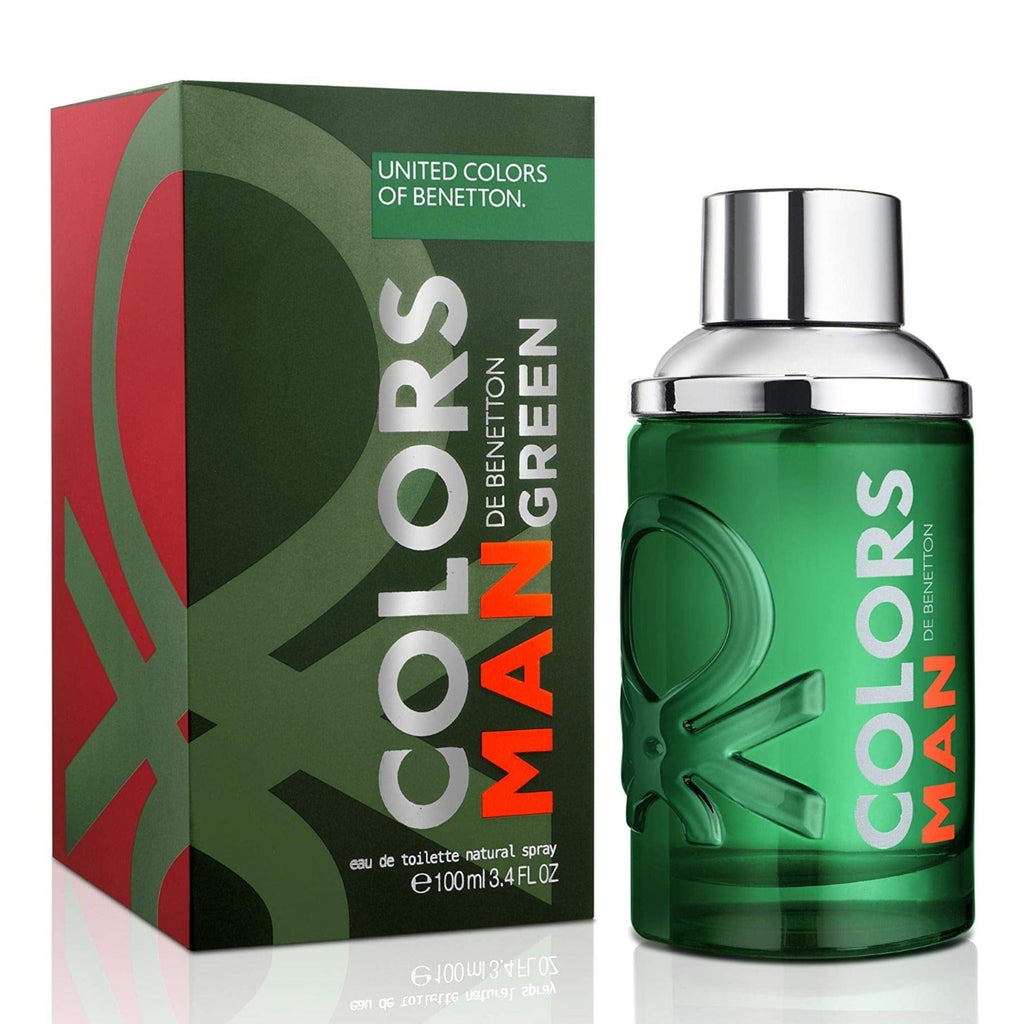 Benetton Colors de Benetton Man Green Men's Perfume/Cologne For Men Eau de Toilette 3.4 oz / 6.7 oz Edt — 2