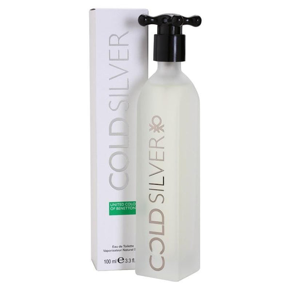 Benetton Colors Silver Men's Perfume/Cologne For Men Eau de Toilette 3.3 Edt — 2