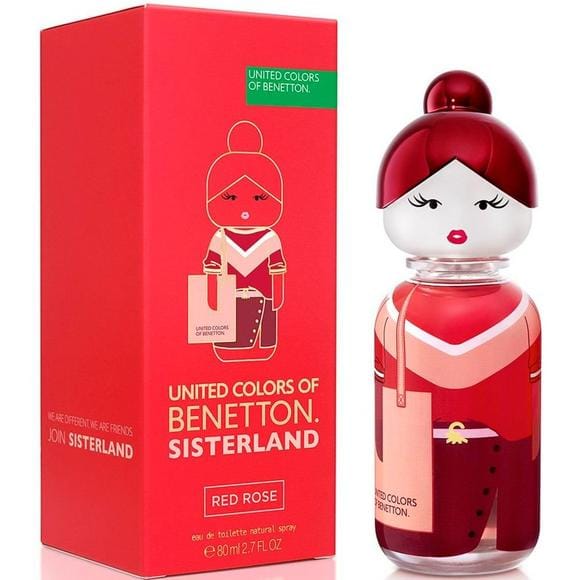 Benetton Colors Sisterland Red Rose Woman Pink Women's Perfume/Cologne For Women Eau de Toilette 2.7 oz Edt — 2