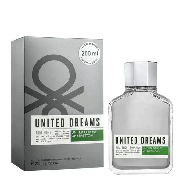 Benetton Colors United Dreams Men Aim High Men's Perfume/Cologne For Men Eau de Toilette 3.4 oz / 6.7 oz / Gift Set 3.4 oz Edt — 2