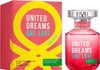 Benetton Colors United Dreams One Love Woman Pink Women's Perfume/Cologne For Women Eau de Toilette 2.7 oz Edt — 2