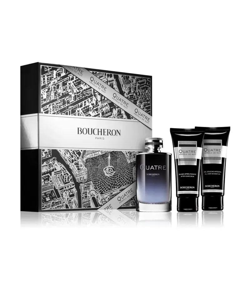 Boucheron Quatre Absolue De Nuit Pour Homme Cologne For Men Eau De Parfum 3.3 oz / Gift Set 3.3 oz Edt — 3