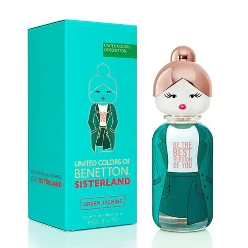 Colors of Benetton Sisterland Green Jasmine Women's Perfume/Cologne For Women Eau de Toilette 2.7 oz Edt — 2