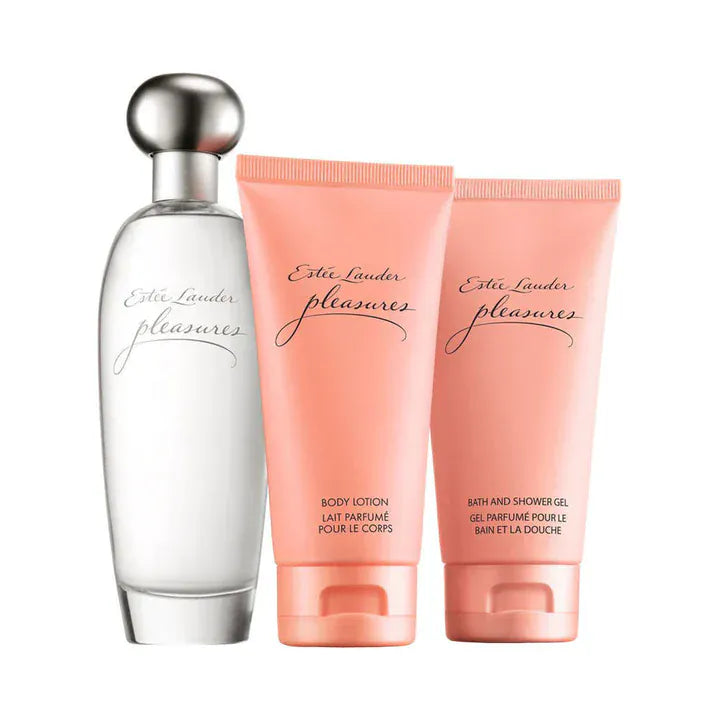 Estee Lauder Pleasures Perfume For Women Eau De Parfum 3.4 oz / Gift Set 3.4 oz Edp — 3