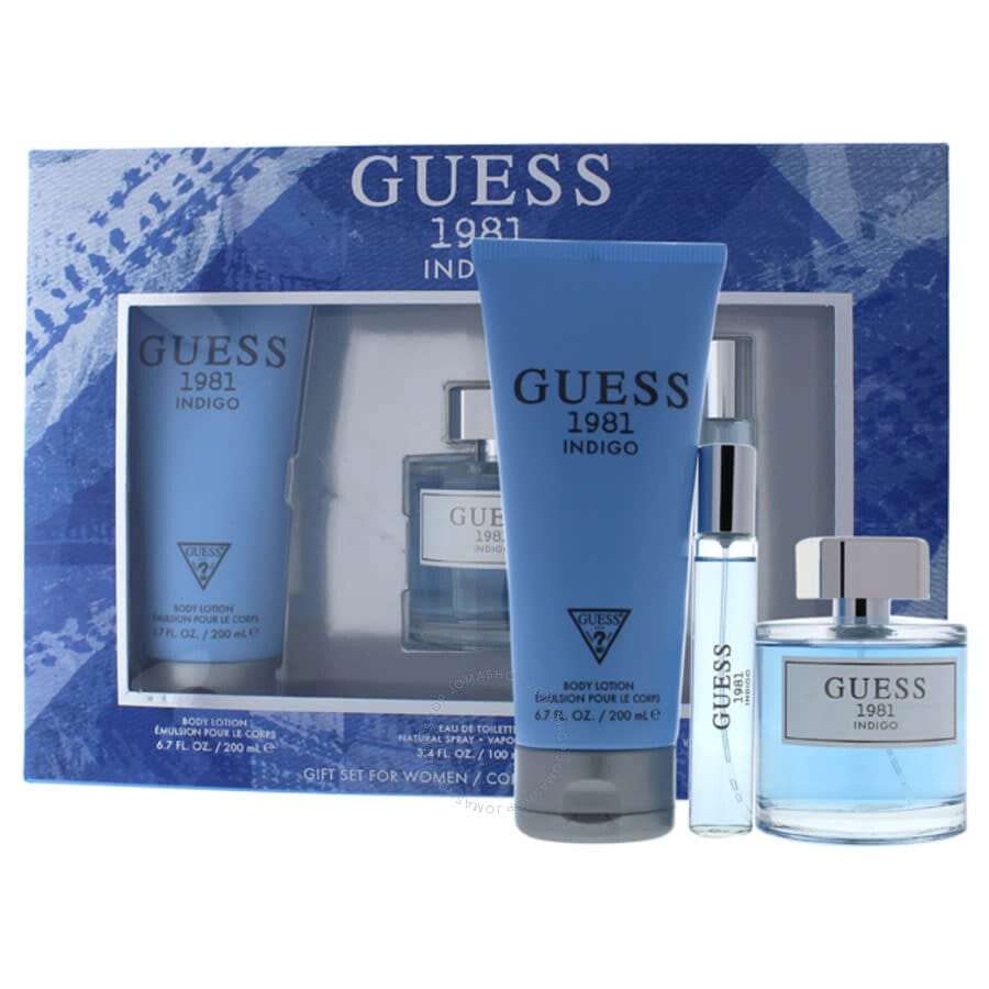 Guess 1981 Indigo Women's Perfume/Cologne For Women Eau de Toilette 3.4 oz / Gift Set 3.4 oz Edt — 3