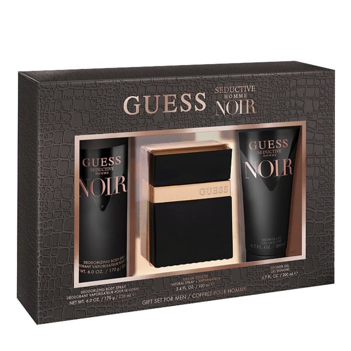 Guess Seductive Noir Homme Men's Perfume/Cologne For Men Eau de Toilette 3.4 oz / Gift Set 3.4 oz Edt — 3