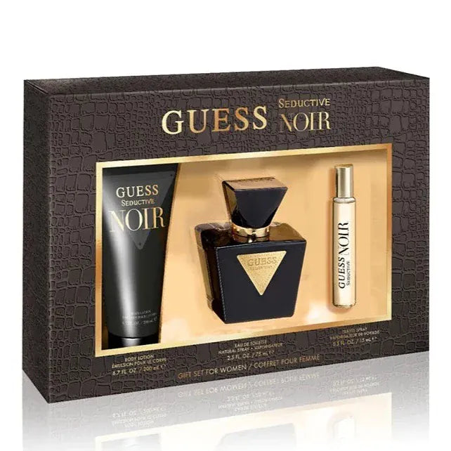 Guess Seductive Noir Women Women's Perfume/Cologne For Women Eau de Toilette 2.5 oz / Body Mist 8.0 oz / Gift Set 2.5 oz Edt — 4