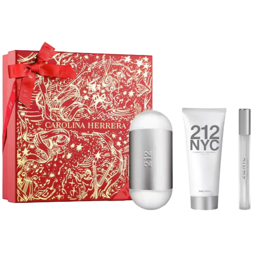 Carolina Herrera 212 3-Piece Set 3.4oz Women EDT Spray — 2