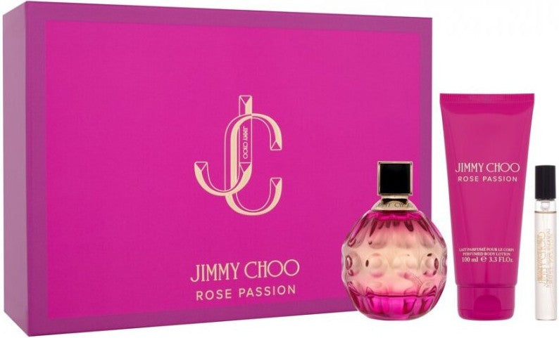 Jimmy Choo Rose Passion 3-Piece Set 3.3oz Women EDP Spray — 2