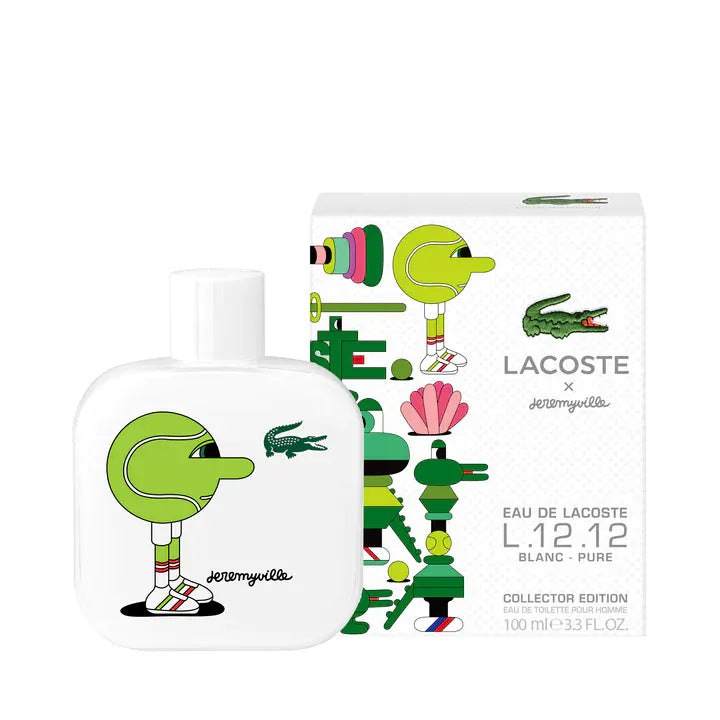 Lacoste Eau de Lacoste L.12.12 Blanc Pure Jeremyville Collector Pour Homme Men's Perfume/Cologne For Men Eau de Toilette 3.3 Oz Edt — 2