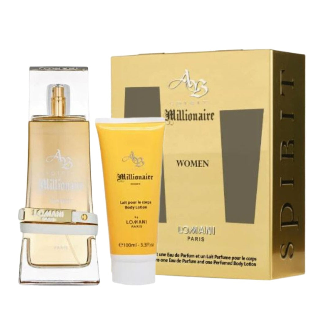 Lomani AB Spirit Millionaire Women's Perfume/Cologne For Women Eau de Parfum 3.4oz / Gift Set 3.3 oz Edp — 3