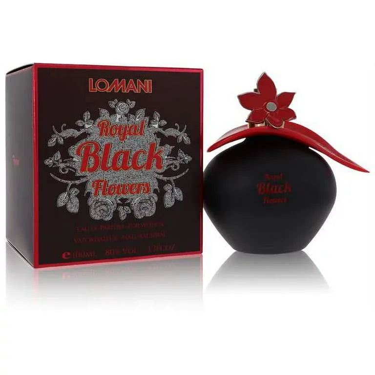 Lomani Royal Black Flowers — 3