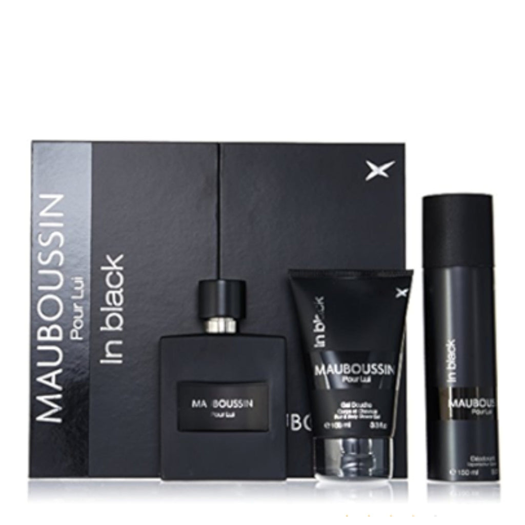 Mauboussin Mauboussin Pour Lui in Black Men's Perfume/Cologne For Men Eau de Parfum 3.3 oz / Gift Set 3.3 oz Edp — 3