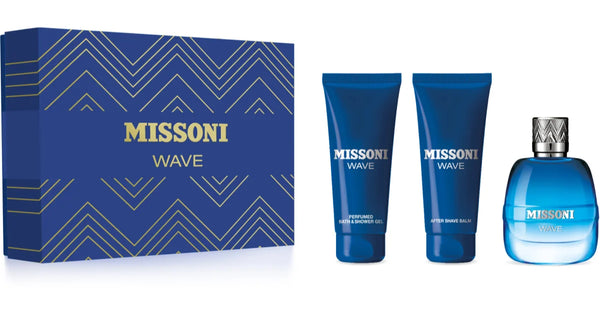 Missoni Wave 3-Piece Set 3.4oz Men EDT Spray — 1