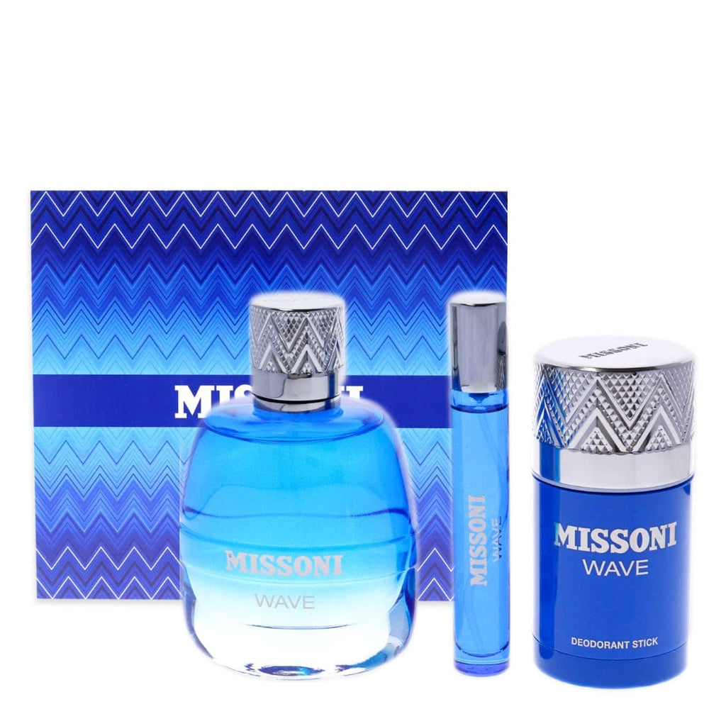 Missoni Wave¬†Men's Perfume/Cologne For Men Eau de Toilette 3.4 oz / Gift Set 3.4 oz Edt — 3