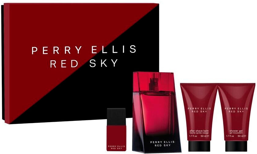 Perry Ellis Red Sky 4-Piece Set 3.4oz Men EDT Spray — 1