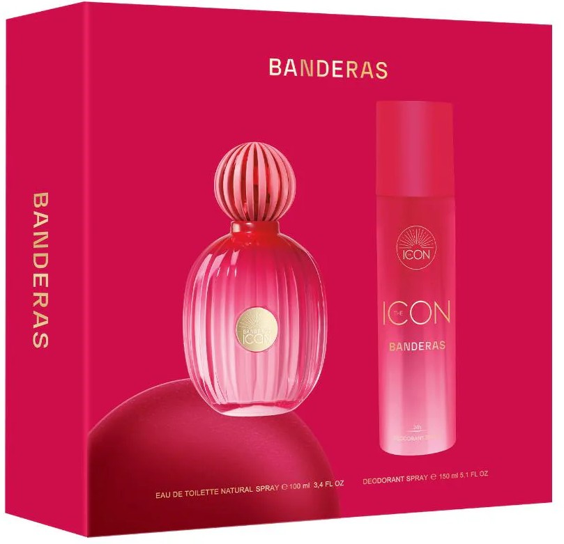 Antonio Banderas The Icon 2-Piece Set 3.4oz Women EDP Spray — 2