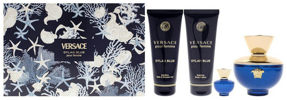 Versace Dylan Blue 4-Piece Set 3.4oz Women EDP Spray — 2