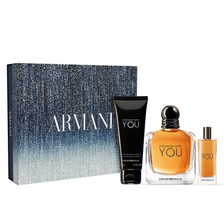 Giorgio Armani Stronger With You 3-Piece Set 3.4oz Men EDT — 1