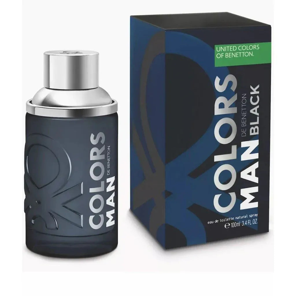 United Colors of Benetton Colors Man Black Men's Perfume/Cologne For Men Eau de Toilette 3.4 oz Edt — 2
