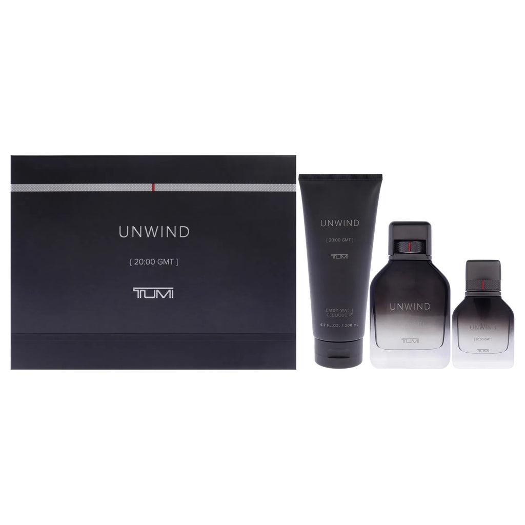 Tumi Unwind 3-Piece Set 3.4oz Men EDP Spray — 1
